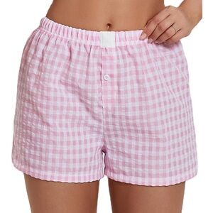 Pink Gingham Boxer Shorts